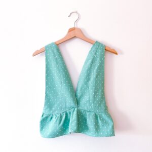Peplum Deep V Neck Top Sewing Pattern - Moon