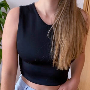 Fitted Crop Top Sewing Pattern Lace Up Back - Malves