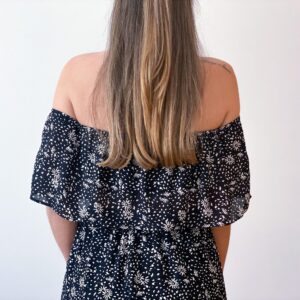 Off Shoulder Ruffle Crop Top Sewing Pattern - Lexa