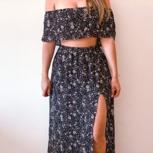 Elastic Waist Slit Maxi Skirt Sewing Pattern - Indra