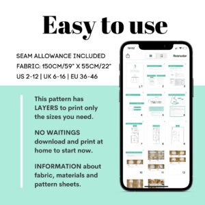Large Tote Bag Sewing Pattern - Dona
