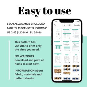 Dress Sewing Pattern Bundle: Wrap, Milkmaid, Slip (PDF Pattern)