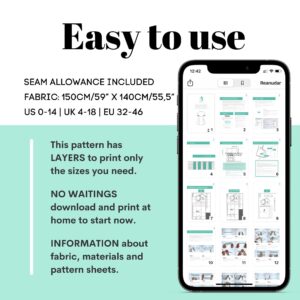 Dress PDF Pattern BUNDLE: Mini Smock Dress Sewing Patterns (Digital Download)