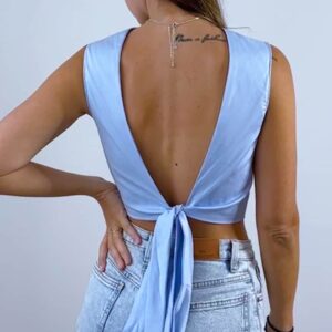 Backless Tie Crop Top Sewing Pattern - Lia