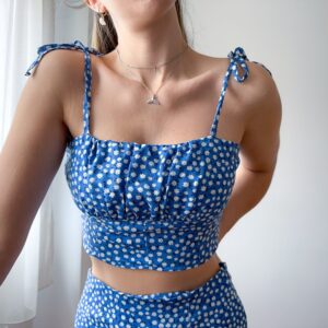 Summer Crop Top & Slit Skirt Sewing Pattern (PDF Download)