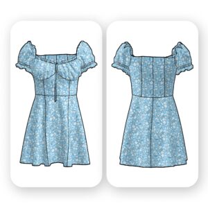 Milkmaid Mini Dress Sewing Pattern - Kira