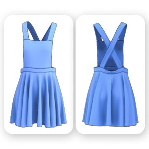 Pinafore Dress Sewing Pattern  - Abby