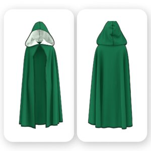 Medieval Hooded Cloak Sewing Pattern