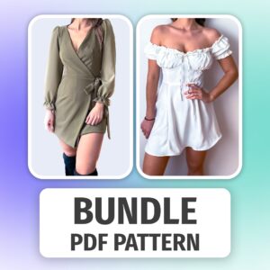 Milkmaid Dress & Wrap Dress Pattern BUNDLE | Women's Sewing Patterns (PDF)