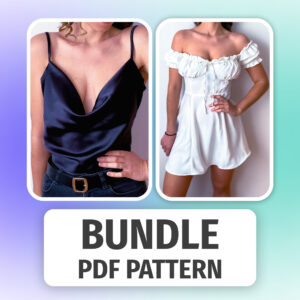 Milkmaid Dress & Silk Top Sewing Pattern Bundle | Corset Bodice (PDF Pattern)