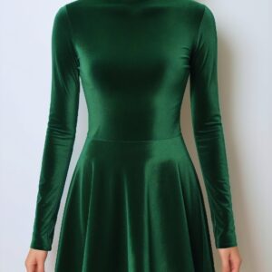 Mock Neck Mini Dress Sewing Pattern Long Sleeve - Ohio