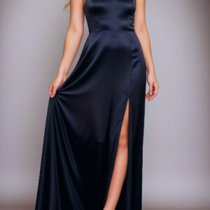 Maxi Satin High Slit Dress Sewing Pattern – MIA