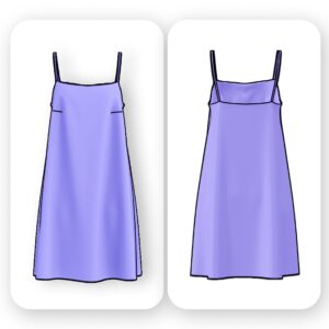 Basic Swing Mini Dress Sewing Pattern - Wylla