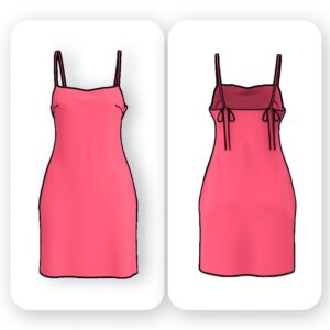 Basic Mini Slip Dress Sewing Pattern - Kody