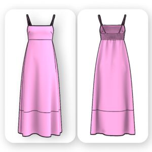 A-Line Maxi Dress Sewing Pattern - Nesta