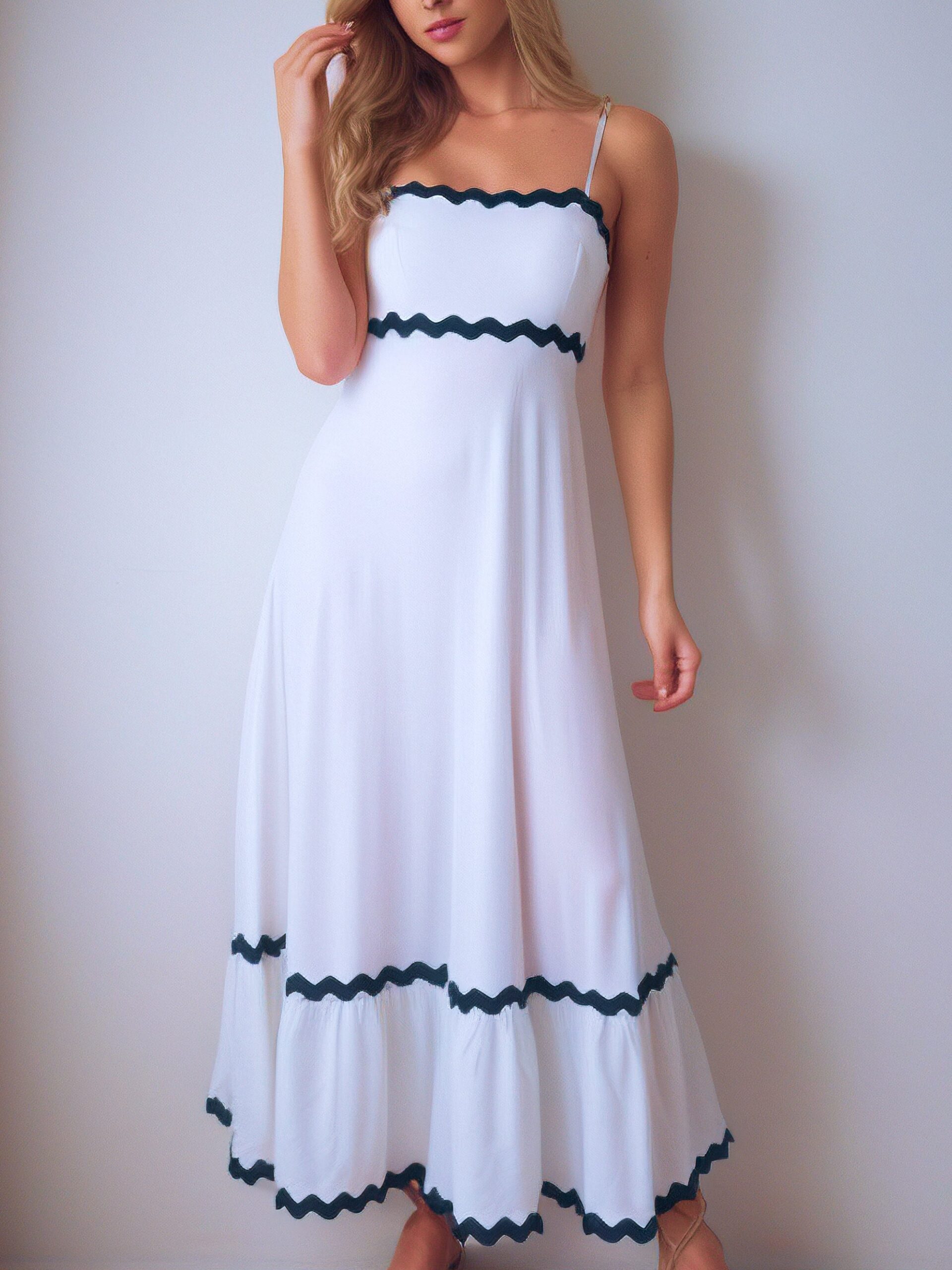 Spaghetti Strap Midi Dress Sewing Pattern - Dain - Image 2