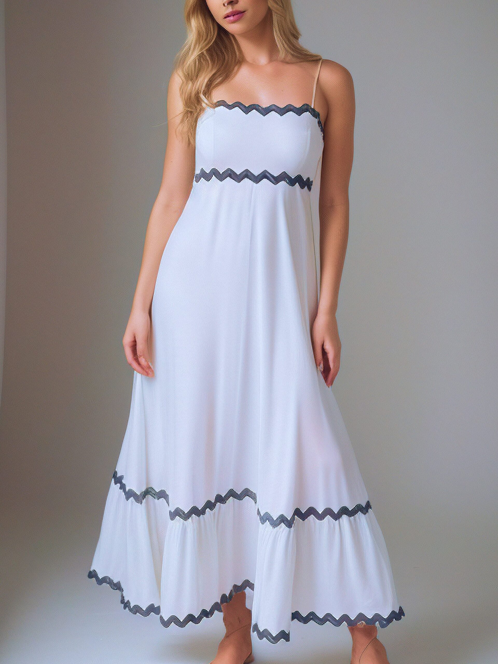 Spaghetti Strap Midi Dress Sewing Pattern - Dain - Image 3
