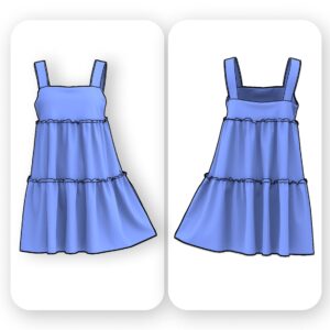 Tiered Mini Sundress Sewing Pattern - Mira