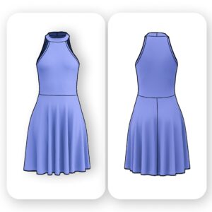 Halter Mini Dress Sewing Pattern - Manon