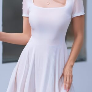 Square Neck Fit and Flare Dress Sewing Pattern - Hunt