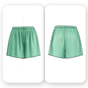 Elastic Waist Shorts Sewing Pattern - Lele