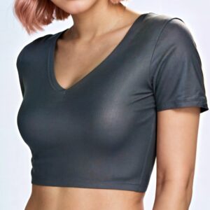 Fitted V Neck Crop Top Sewing Pattern - Sorrel