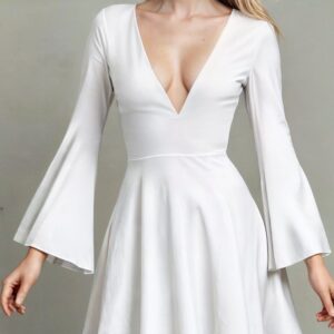 V Neck Fit and Flare Dress Sewing Pattern - Ross