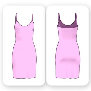 Bodycon Mini Dress Sewing Pattern - Katherina