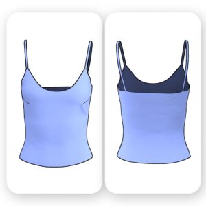 Simple Fitted Camisole Sewing Pattern - Bonnie