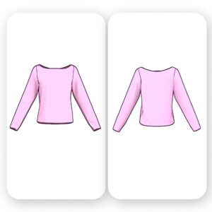 Boat Neck T Shirt Sewing Pattern - Jenna