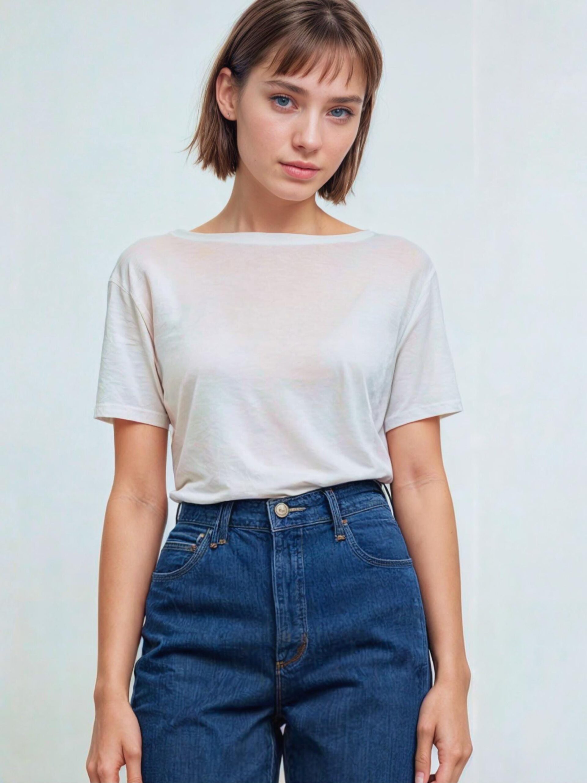 Boat Neck Basic T-Shirt Sewing Pattern Short Sleeve- Kat - Image 2