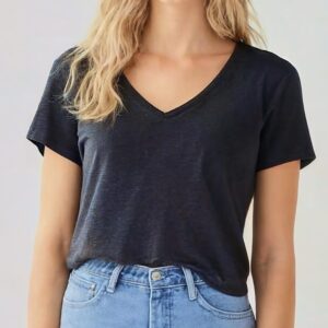 V Neck T Shirt Sewing Pattern with Short Sleeves - Candice