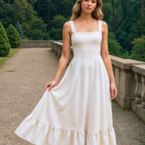 Formal A Line Midi Dress Sewing Pattern - Kai