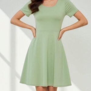 Short Sleeve Skater Dress Sewing Pattern - Kaltain
