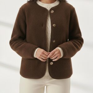 Collarless Button Jacket Sewing Pattern - Carol