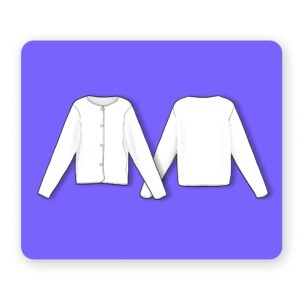 Collarless Button Jacket Sewing Pattern - Carol