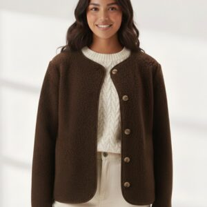 Collarless Button Jacket Sewing Pattern - Carol