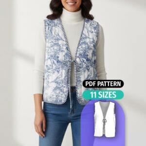 Quilted Vest Sewing Pattern - Wilma