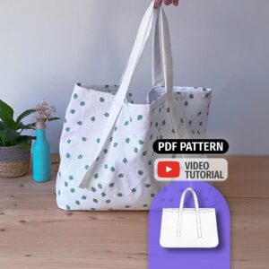 Large Tote Bag Sewing Pattern - Dona