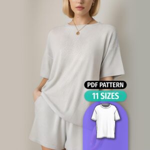 Oversized T-Shirt Sewing Pattern - Elide