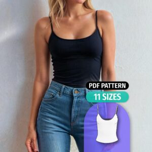 Simple Fitted Camisole Sewing Pattern - Bonnie