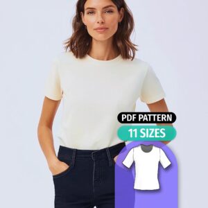 Basic T Shirt Sewing Pattern Relaxed Fit