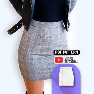Fitted Mini Skirt Sewing Pattern - Mei