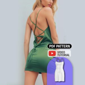 Mini Cowl Neck Slip Dress Pattern - Brianna