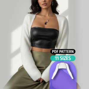 Loose Fit Shrug Sewing Pattern - Ada