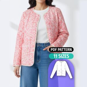 Quilted Jacket Sewing Pattern - Romy