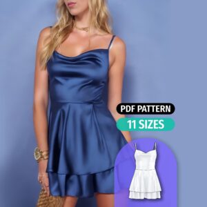 Cowl Neck Romper Sewing Pattern - Starla