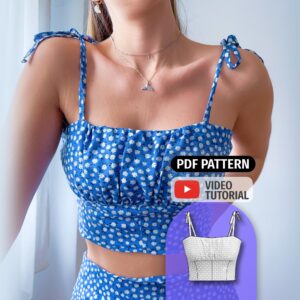 Milkmaid Crop Top Sewing Pattern - Denver