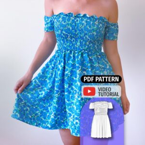 Shirred Sundress Sewing Pattern - Gaia