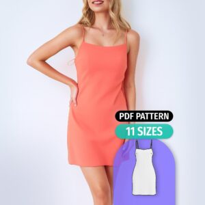 Basic Mini Slip Dress Sewing Pattern - Kody